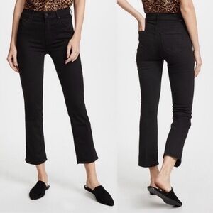 MOTHER Black Insider Crop Not Guilty Jeans